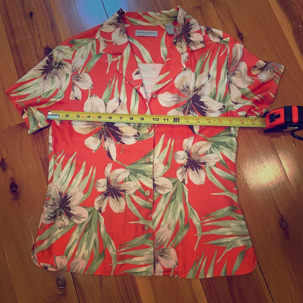 🌴SILK 100% Valerie Stevens Blouse